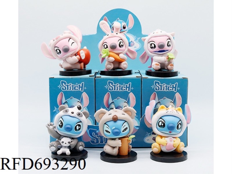 ANIMAL STITCH PARTY 6-PIECE DOLL SET