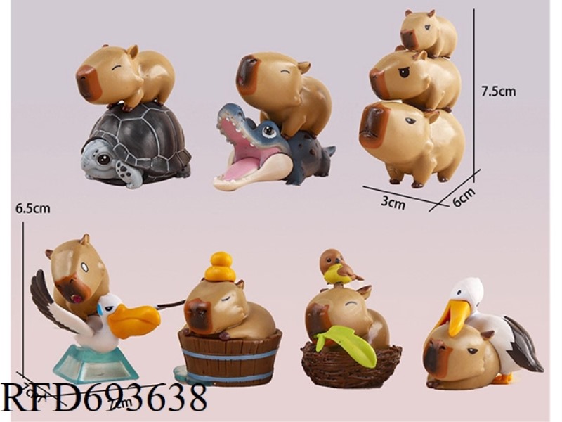 ANIMAL CAPIBARA 7 PIECE SET