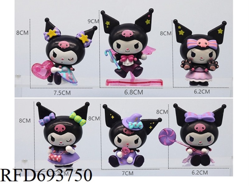 TROUBLED KUROMI 6-PIECE SET