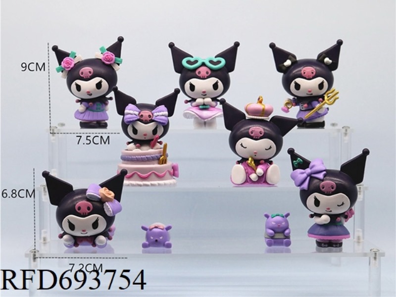 BIRTHDAY PARTY HIDDEN KUROMI 7-PIECE SET