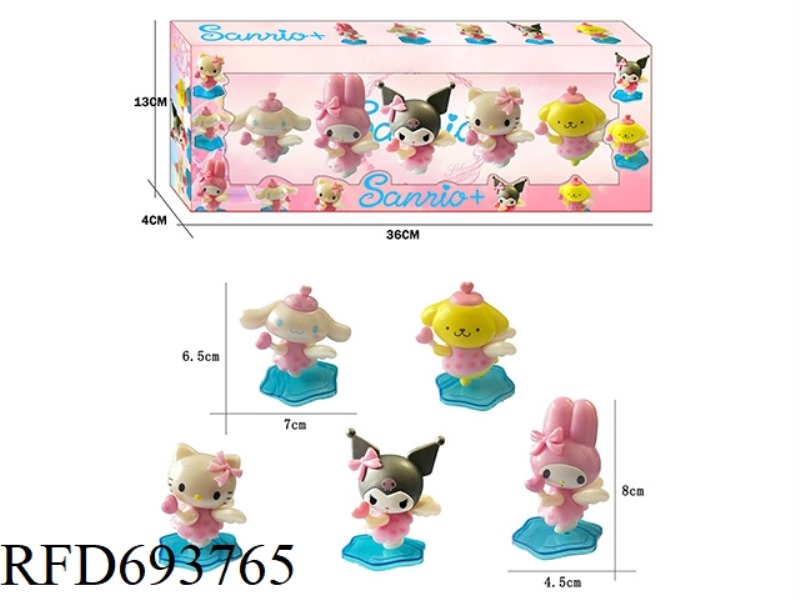 ANGEL SANRIO DOLL 5-PIECE SET