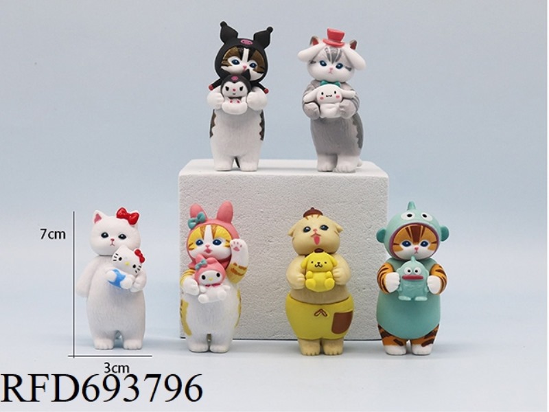 SHARK AND CAT 6-PIECE SET