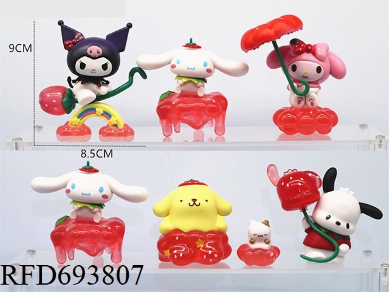 STRAWBERRY PARADISE MELODY 6-PIECE SET