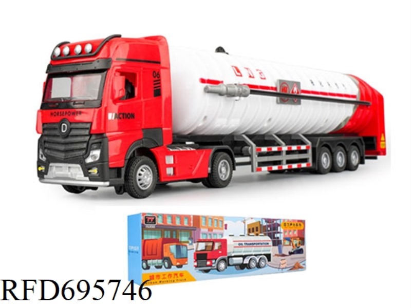 EXTENDED PLASTIC TRAILER NATURAL GAS TANKER (LIGHTING/MUSIC)