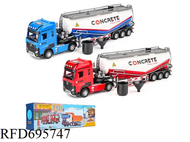EXTENDED PLASTIC TRAILER MUD PUMP TRUCK (LIGHTING/MUSIC)