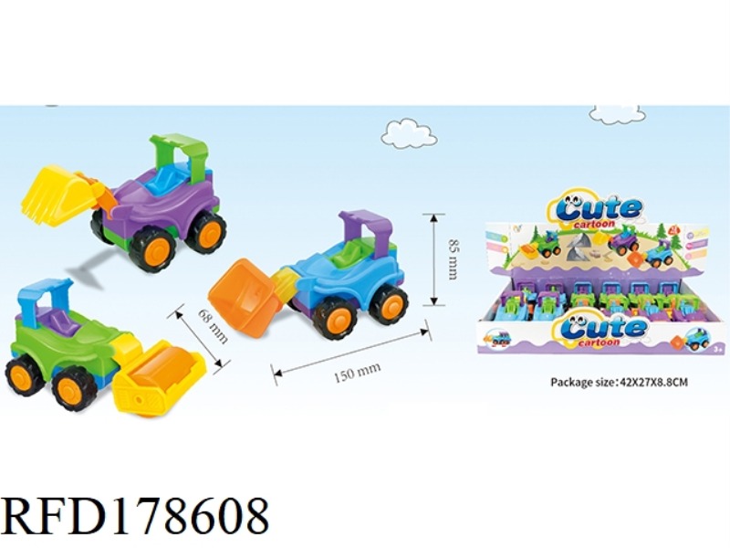 COASTING CARTOON ENGINEERING TRUCK 12PCS