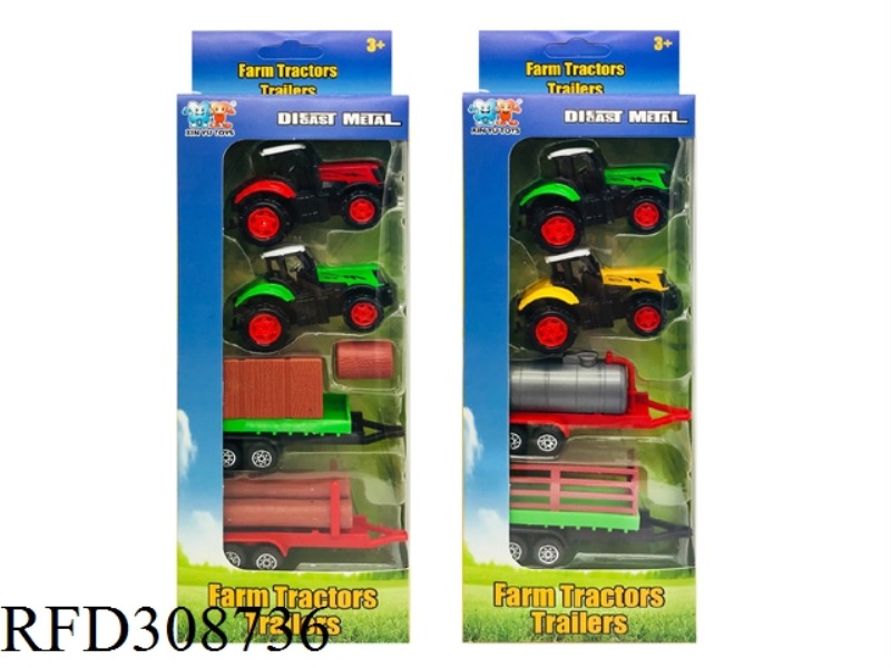 SLIDE FARMER CAR 4 PCS
