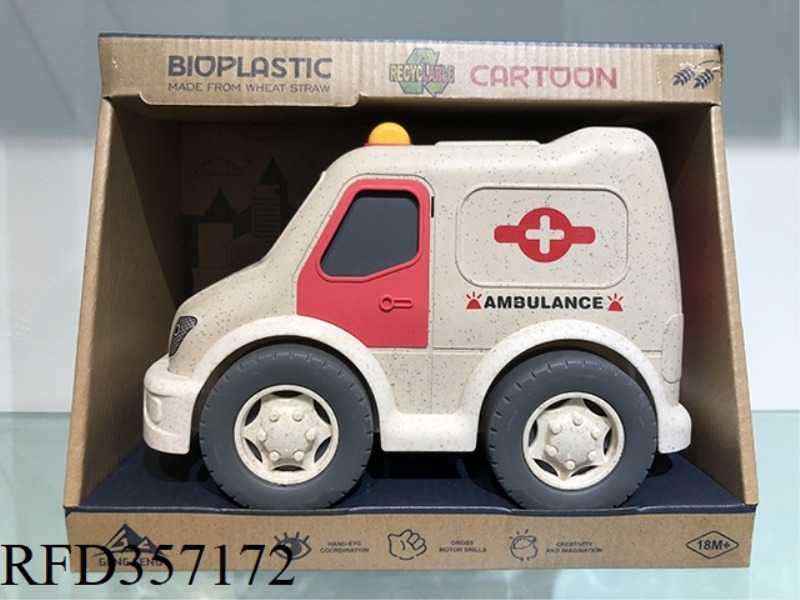 STRAW MATERIAL SLIDING AMBULANCE