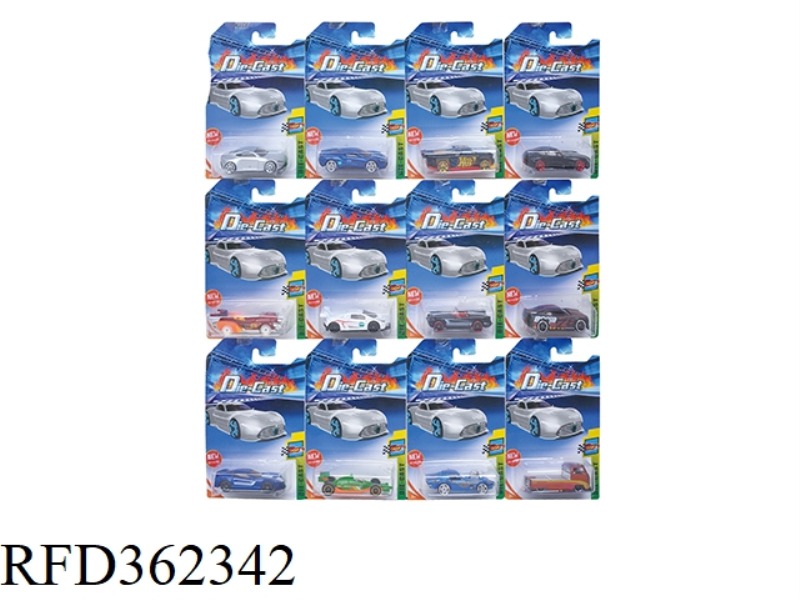 1:64 SLIDING SMALL SPORTS CAR 12 MIXED