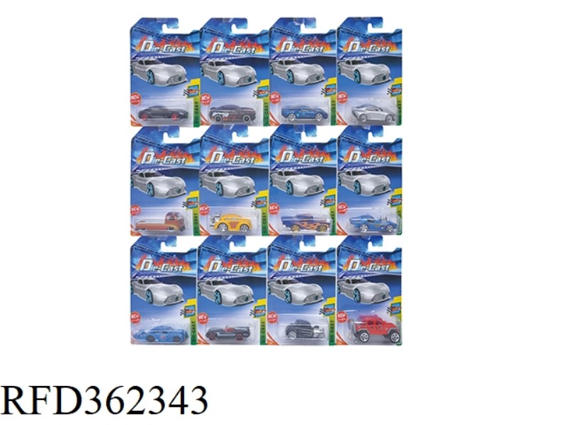 1:64 SLIDING SMALL SPORTS CAR 12 MIXED