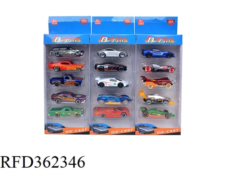 1:64 SLIDING SMALL SPORTS CAR 5 PCS 3 MIXED