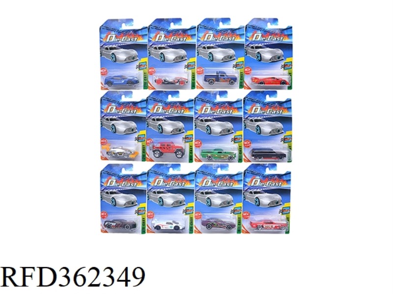 1:64 SLIDING SMALL SPORTS CAR 12 MIXED