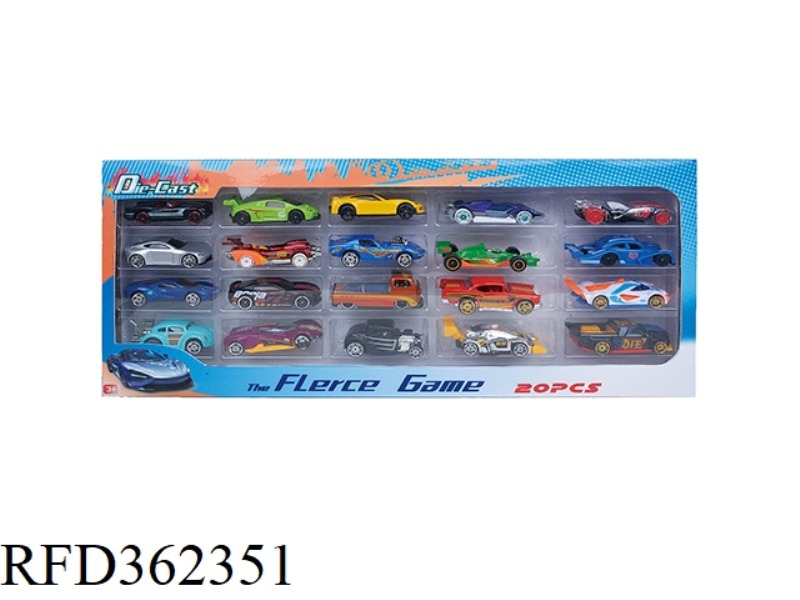 1:64 SLIDING SPORTS CAR 20 PACKS