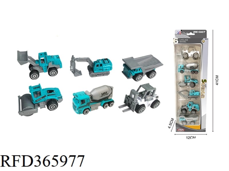 ENGINEERING VEHICLE SERIES 6 PACKS