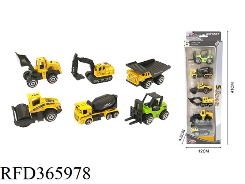 ENGINEERING VEHICLE SERIES 6 PACKS