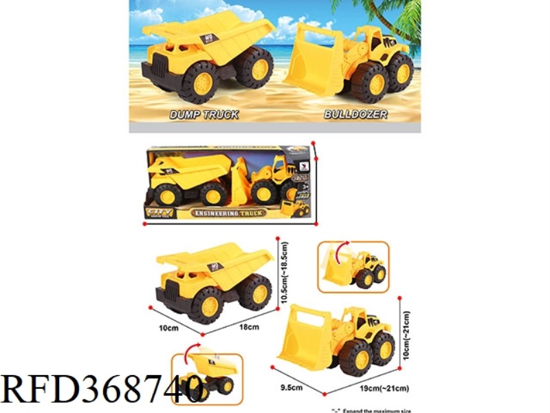 SLIDING REVERSE TRUCK + BULLDOZER