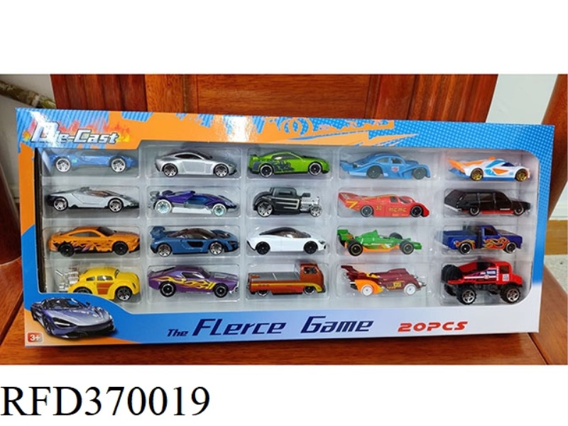 1:64 SLIDING SMALL SPORTS CAR 20 PACKS