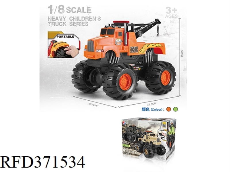 COASTING MONSTER ROAD RESCUE CRANE CARRIAGE 1:8