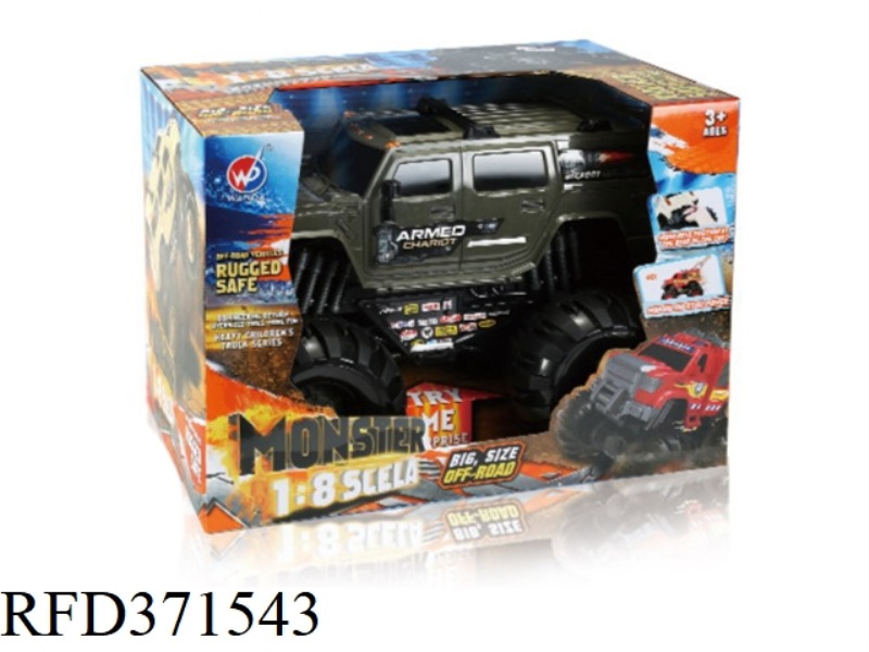SLIDING MONSTER MILITARY HUMMER PORTABLE CAR 1:8