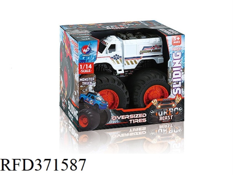 SLIDING FAT WHEEL BATTLEFIELD AMBULANCE 1:14