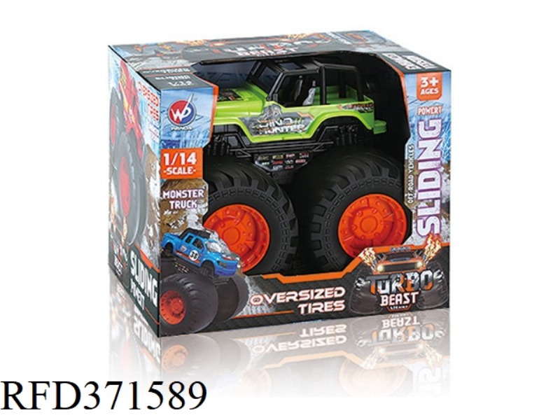 GLIDE FAT WHEEL JEEP WRANGLER 1:14