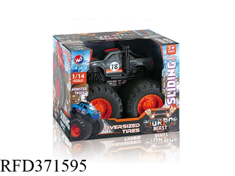 COASTING FAT WHEEL FORD RAPTOR 1:14