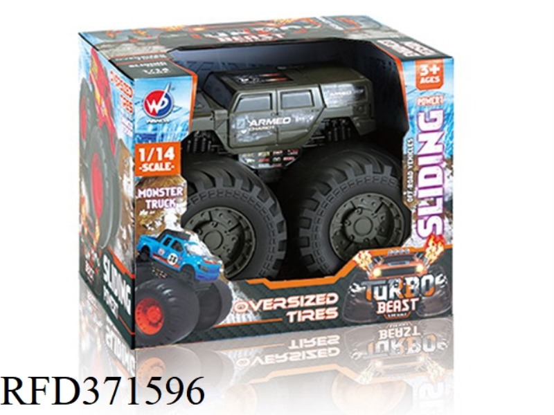 SLIDING FAT WHEEL HUMMER 1:14