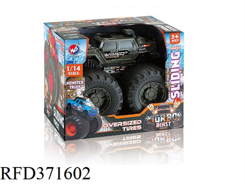SLIDING FAT WHEEL HUMMER 1:14