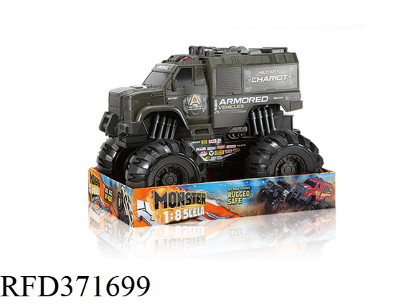 SLIDING MONSTER ARMORED CART 1:8