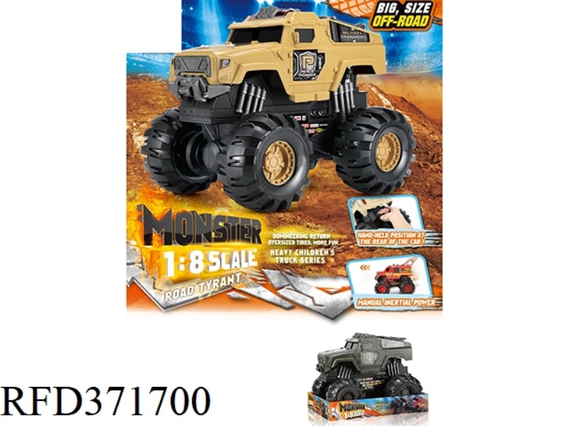 SLIDING MONSTER ARMORED CART 1:8