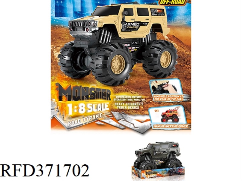 SLIDING MONSTER MILITARY HUMMER PORTABLE CAR 1:8
