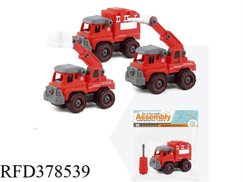 ASSEMBLED SLIDING FIRE TRUCK