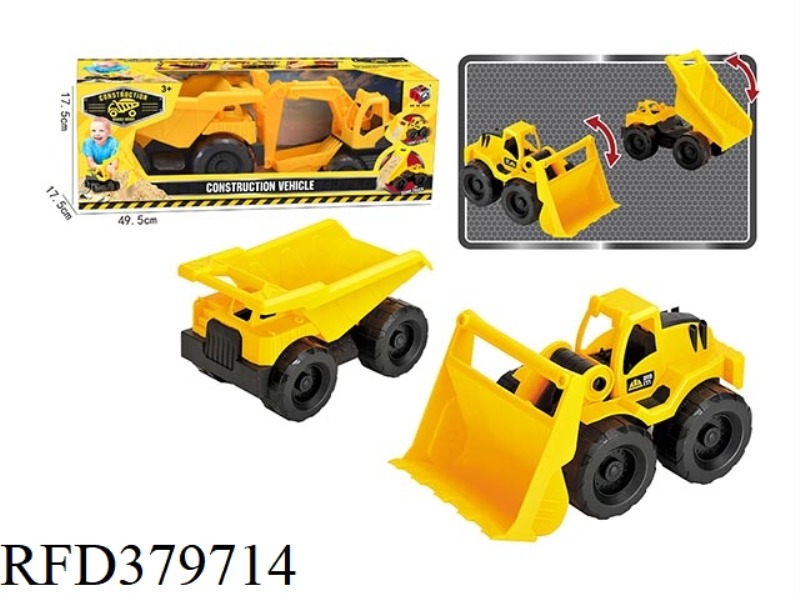 SLIDING ENGINEERING LOADING AND UNLOADING TRUCK / BULLDOZER