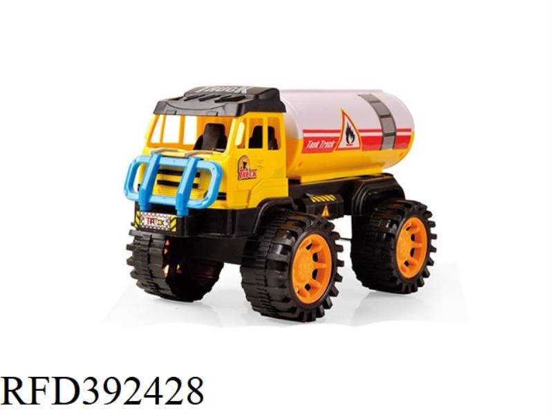 LARGE-WHEEL SLIDING ENGINEERING GARBAGE TRUCK