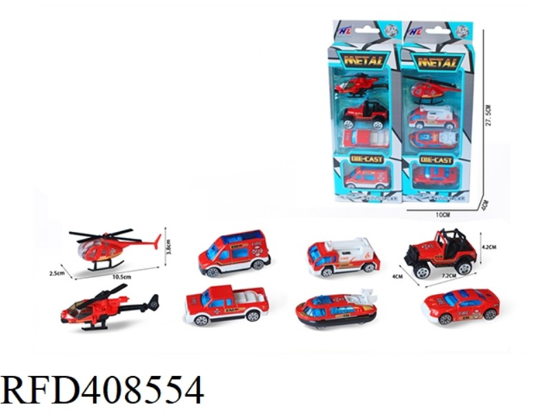 1:64 SLIDING ALLOY FIRE RESCUE
