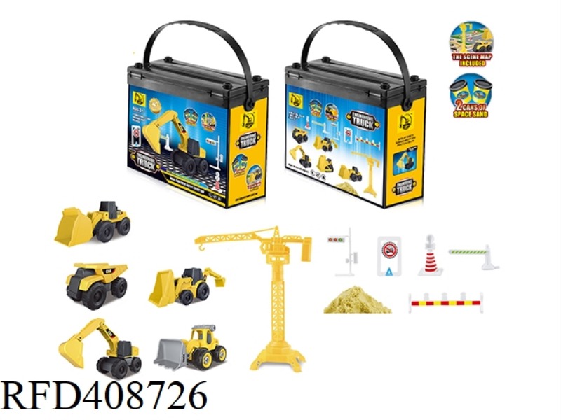 ENGLISH SMALL CONSTRUCTION TRUCK SCENE SET