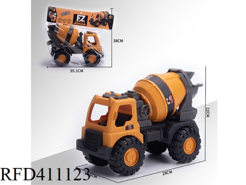 LARGE SLIDING CEMENT MIXING ENGINEERING TRUCK