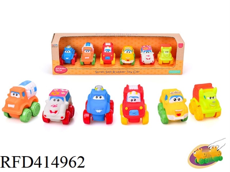 RUBBER ANIMAL CAR (SOFT RUBBER SLIDING)