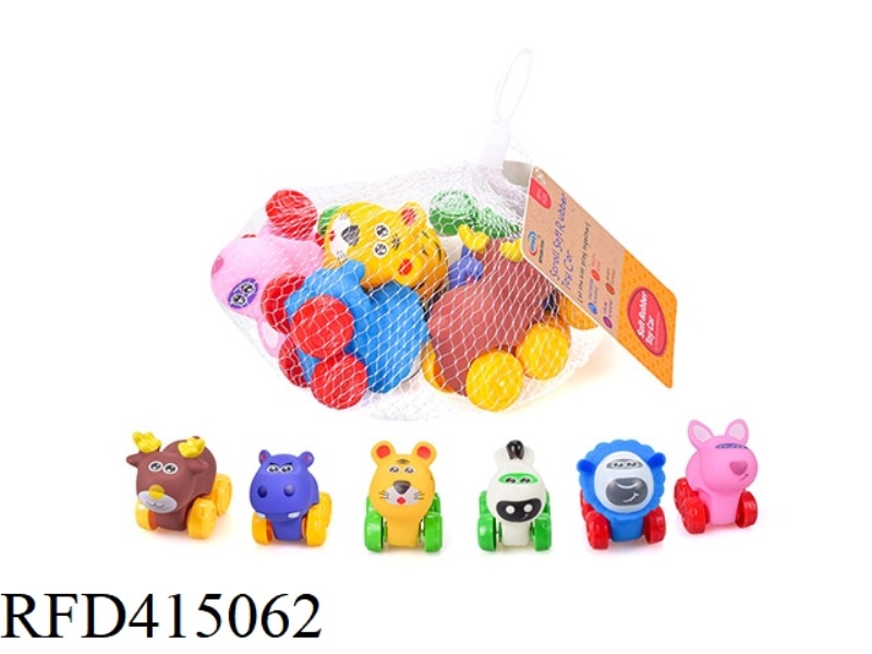 VINYL CARTOON CAR (SOFT RUBBER SLIDING)