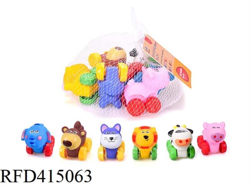 VINYL CARTOON CAR (SOFT RUBBER SLIDING)