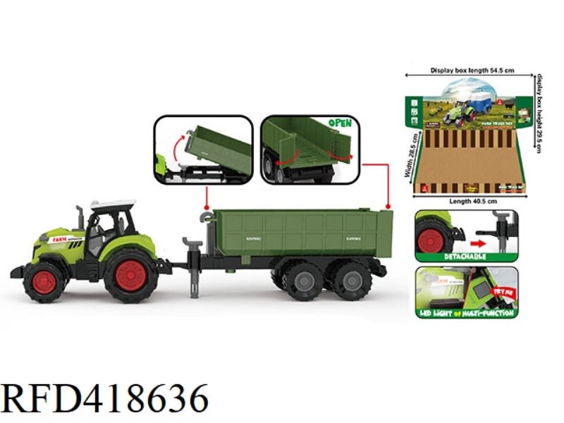 SLIDING FARMER DUMP TRUCK X6 (LIGHT AND SOUND)