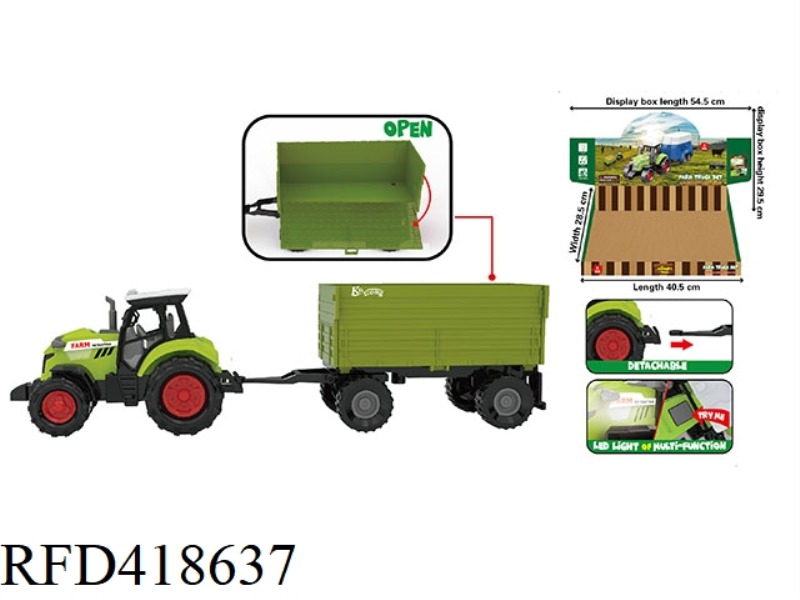 SLIDING FARMER'S THREE-SIDED BUCKET TRUCK X6 (LIGHT AND SOUND)