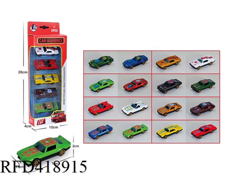 1:64 ALLOY SLIDING OLD SPORTS CAR