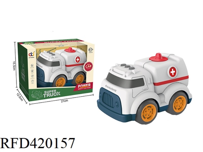 CARTOON TAXI ENGINEERING VEHICLE (MEDICAL VEHICLE)