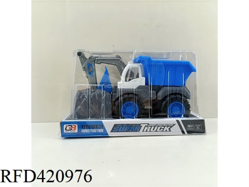 SOLID COLOR SLIDING ENGINEERING VEHICLE (EXCAVATOR/TRUCK)