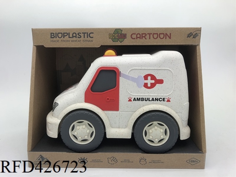 LIGHT AND SOUND-STRAW MATERIAL SLIDING AMBULANCE