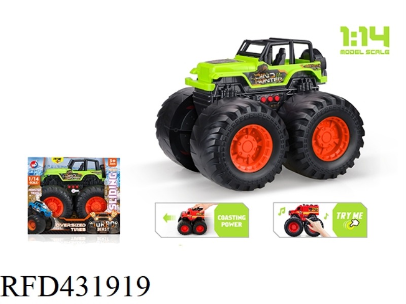 1:14 GLIDE JEEP MONSTER TRUCK (WITH LIGHT AND MUSIC)