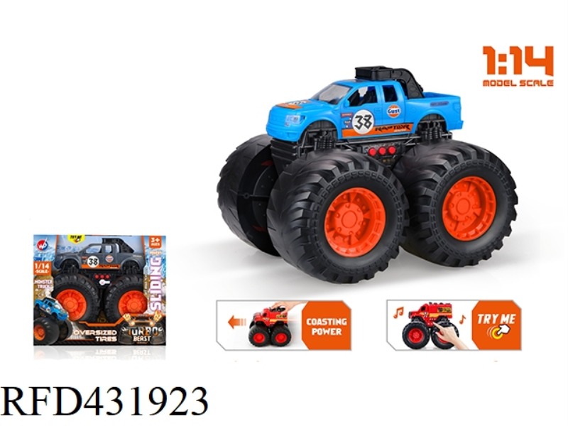 1:14 GLIDE RAPTOR MONSTER TRUCK (WITH LIGHT MUSIC)