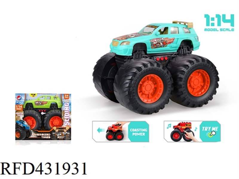 1:14 GLIDE SHARK MONSTER TRUCK (WITH LIGHT MUSIC)