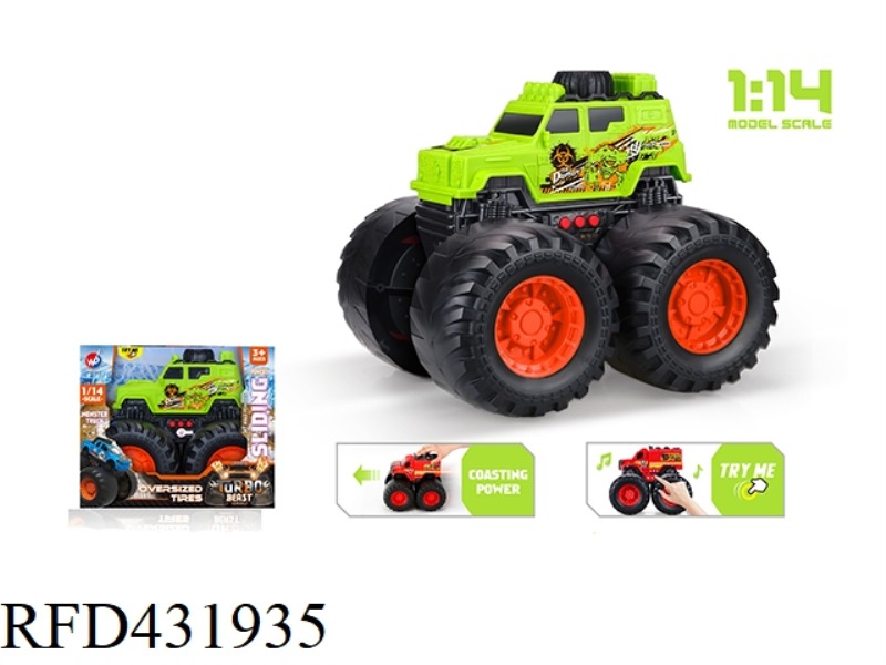 1:14 GLIDE APOCALYPTIC MONSTER TRUCK (WITH LIGHT MUSIC)